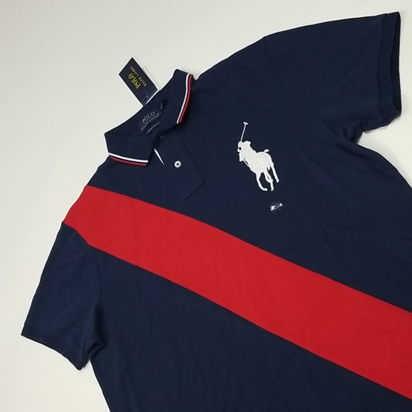 Polo Ralph Lauren Big Pony Stripe Front Polo - Picture 3 of 5